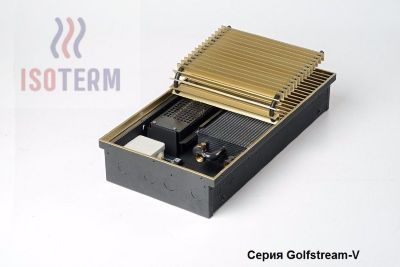 Внутрипольный конвектор с вентилятором ISOTERM Golfstrеam V КВК 37.14.510 концевой