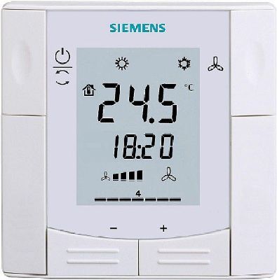 Контроллер Siemens RDF 600Т, 230В (врезной - кругл. коробка, расписание, упр.с пульта)