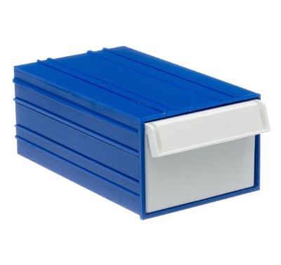 Пластиковый короб Стелла С2 синий/белый, 232х140х100 мм