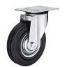 Tt Колесо №1005598 D=75 мм, поворотное с площадкой, роликоподшипник, черная резина