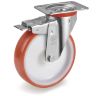 Tellure Rota Колесо № 606603, D=125 мм, полиур., с тормозом