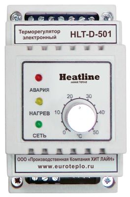 Терморегулятор HEATLINE HLT-D-501 на DIN-рейку