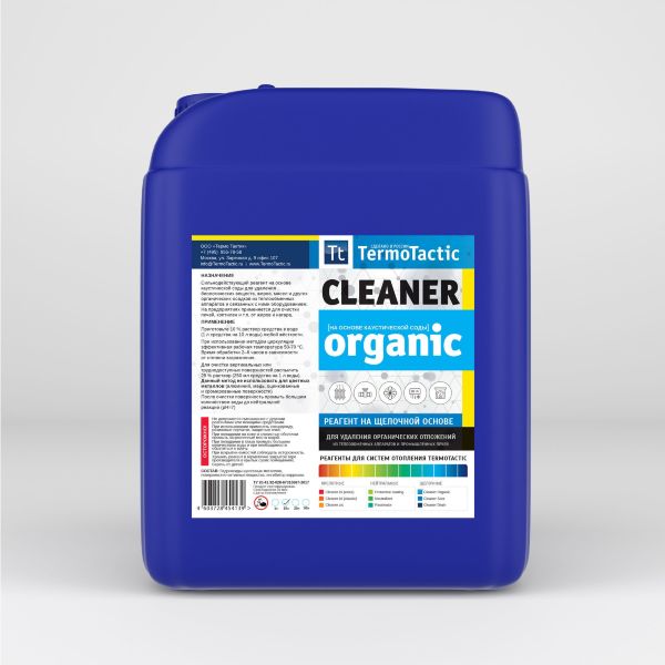 Реагент для промывки теплообменников и систем отопления TermoTactic Cleaner Organic 10л.