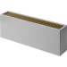 Isoterm напольный конвектор Коралл НКД 05-08. 90 (1251 Вт), боковое, решетка алюм