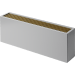 Isoterm напольный конвектор Коралл НКПОН 05-15. 90 (1305 Вт), нижнее, решетка алюм