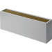 Isoterm напольный конвектор Коралл НКПОН 05-25. 90 (1700 Вт), нижнее, решетка алюм